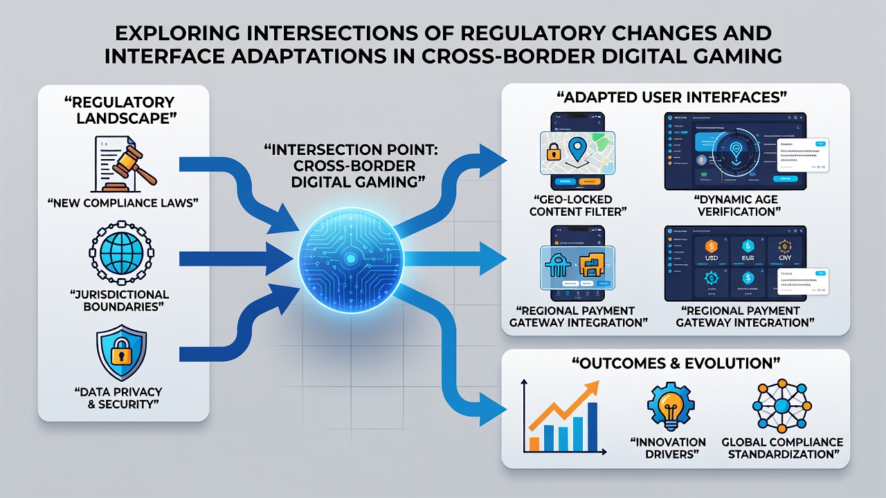 Adaptive gaming interface showing regional compliance elements