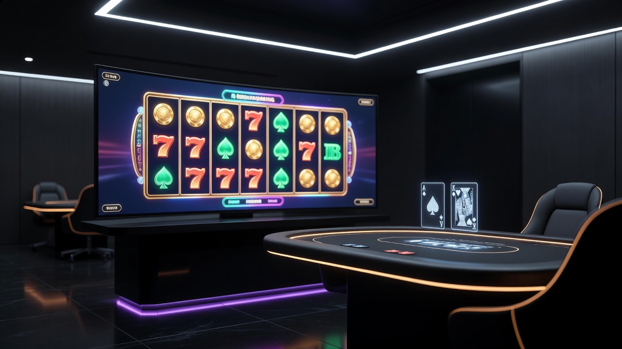 Digital slot interface showing adjustable lighting controls and color temperature settings on a mobile screen