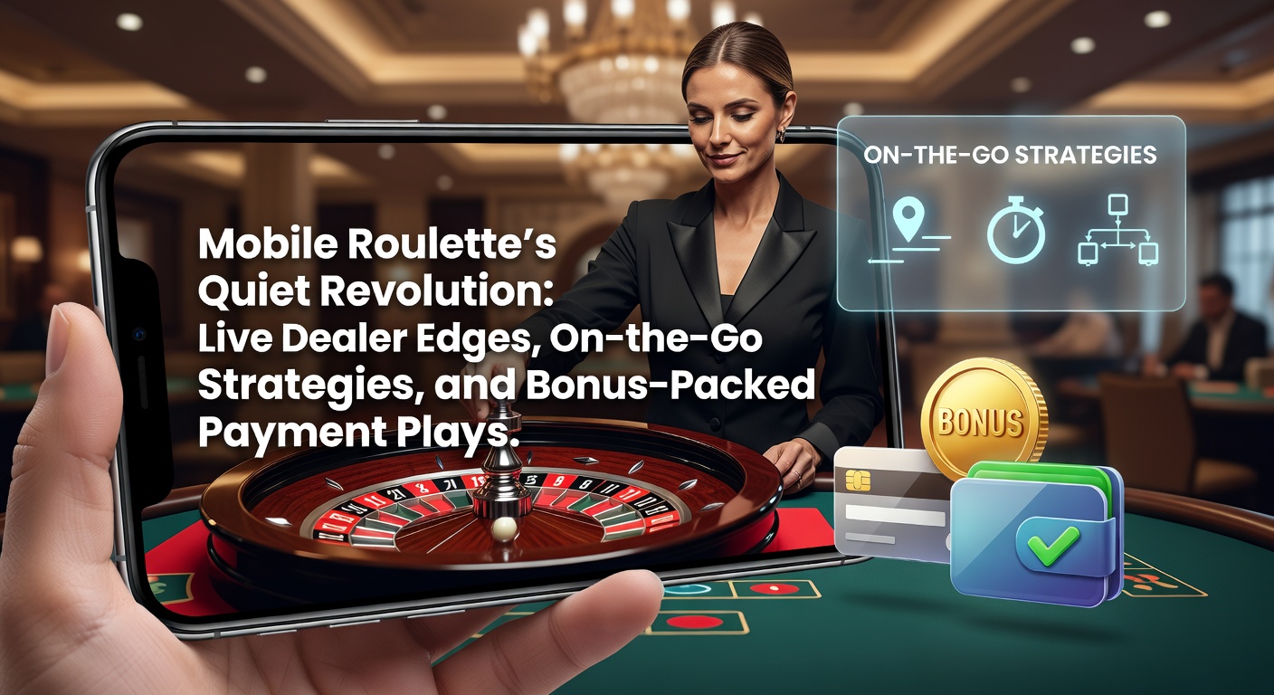 A sleek mobile device displaying a live roulette table with a dealer spinning the wheel in real-time, capturing the thrill of casino action on the go